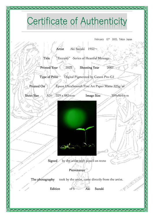 「悠久」　－メッセージ－